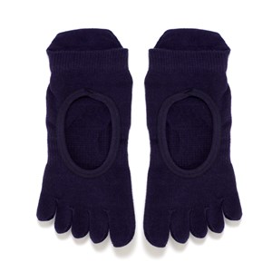 Chaussettes de yoga antidérapantes Bleu foncé