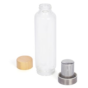 Bouteille en verre avec filtre à thé