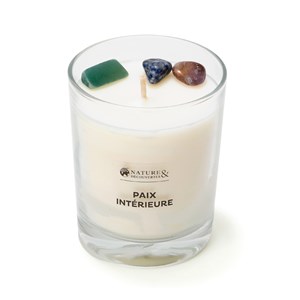 Bougie parfumée Paix pierres naturelles
