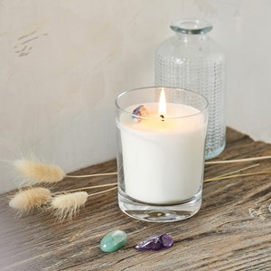 Bougie parfumée Paix pierres naturelles