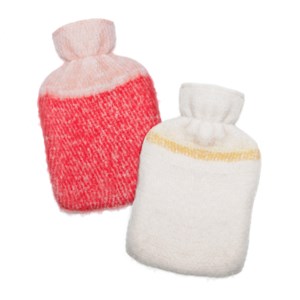 Bouillotte à eau bicolore Ecru