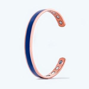 Bracelet cuivre magnétique bleu Taille 2