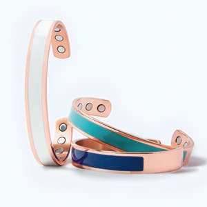 Bracelet cuivre magnétique ivoire Taille 2