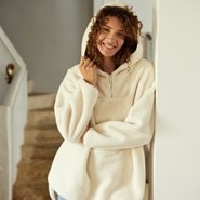 Sweat à capuche Cocon matière recyclée