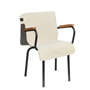 Coussin chauffant en sherpa