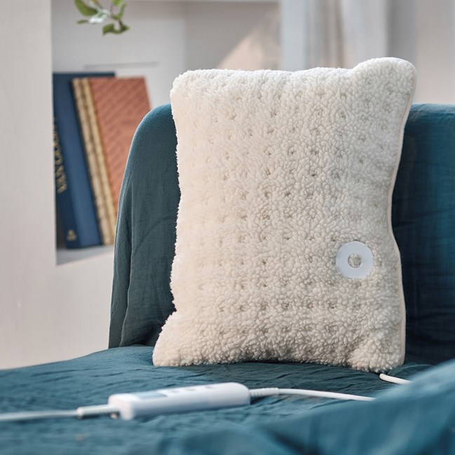 Coussin chauffant électrique sherpa (Nature & Découvertes) - Couverture