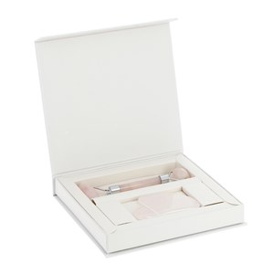 Coffret roll on et Gua Sha quartz rose