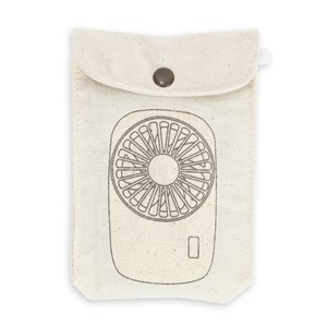 Mini ventilateur nomade rechargeable Naturel