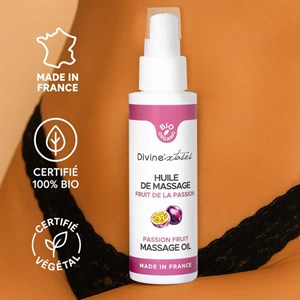 Huile de massage bio fruit de la passion