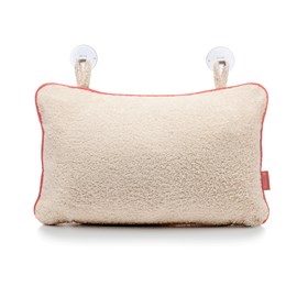 Oreiller de bain moelleux déhoussable avec ventouses confort tête et nuque