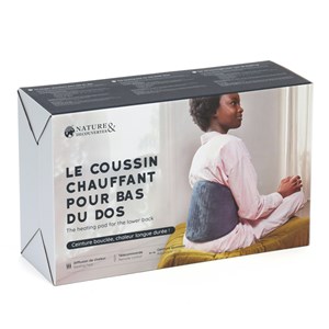 Le coussin chauffant pour bas du dos