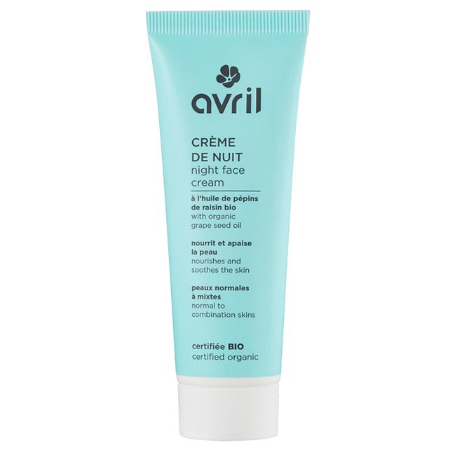 Crème nuit peaux normales mixtes Avril
