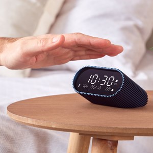 Réveil Lexon Ray Clock avec thermomètre et hygromètre Bleu foncé