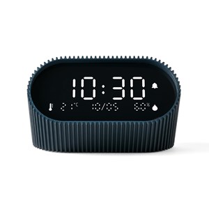 Réveil Lexon Ray Clock avec thermomètre et hygromètre Bleu foncé