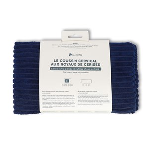 Coussin cervical chauffant noyaux cerise