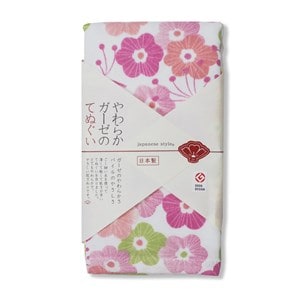 Tenugui serviette de visage japonaise Rose