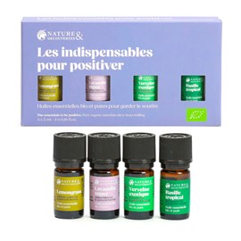 Coffret 4 huiles essentielles positiver 