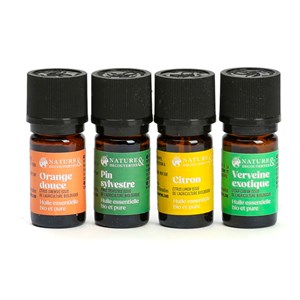 Coffret 4 huiles essentielles vitalité