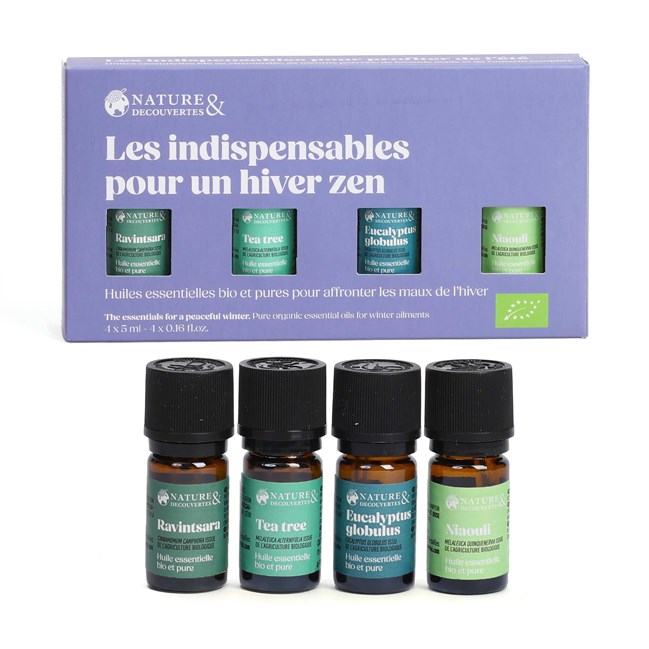 Coffret 4 huiles essentielles hiver zen