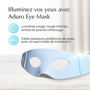 Masque luminothérapie yeux Aduro