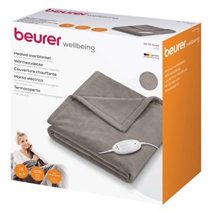Couverture chauffante taupe