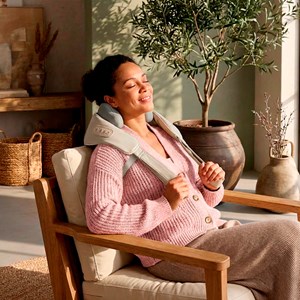  Masseur pétrissage Trapèzes Cou Cervicales chauffant et rechargeable USB