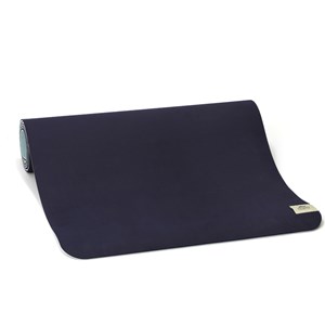 Tapis de yoga bicolore bleu