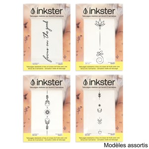 2 tatouages temporaires vegan