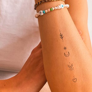 2 tatouages temporaires vegan