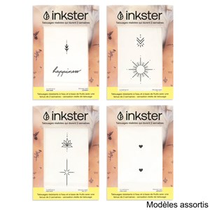 2 tatouages temporaires vegan