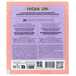 Masque visage hydra spa