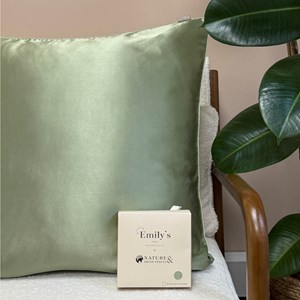 Taie d'oreiller en soie Emily's Pillow Vert
