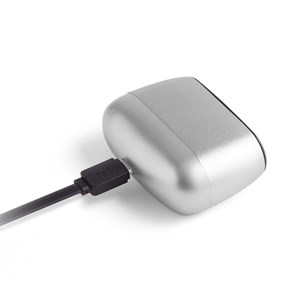 Mini réveil Lexon Minut commande tactile batterie rechargeable Métal