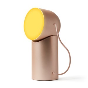 Lampe Orbe Lexon x Pantone Or rose