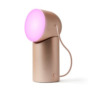Lampe Orbe Lexon x Pantone Or rose