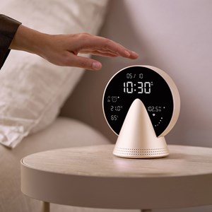 Réveil radio & enceinte Bluetooth Lexon Doré