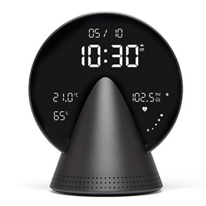 Réveil radio & enceinte Bluetooth Lexon Argenté
