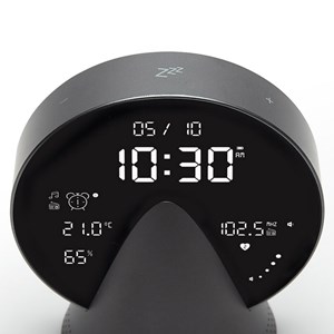 Réveil radio & enceinte Bluetooth Lexon Argenté