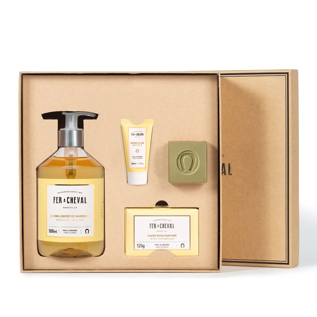 Coffret cadeau soins savon de Marseille
