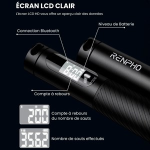 Corde à sauter connectée Renpho