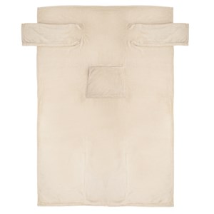 Plaid intégral 2 en 1 polyester recyclé