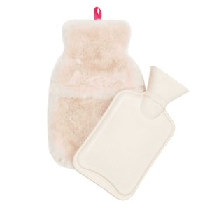 2 bouillottes fausse fourrure recyclée