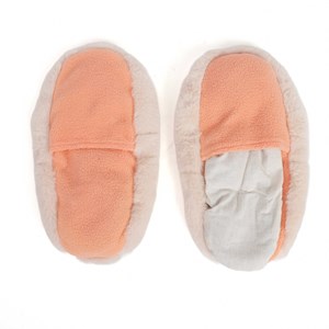 Chaussons chauffants fausse fourrure