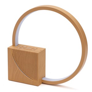 Réveil lampe tactile bruits blancs effet bois