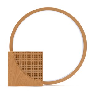 Réveil lampe tactile bruits blancs effet bois