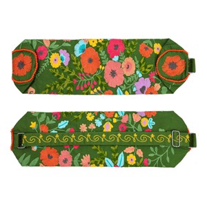 Sac de yoga brodé Vert