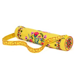Sac de yoga brodé Jaune