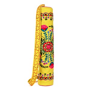 Sac de yoga brodé Jaune