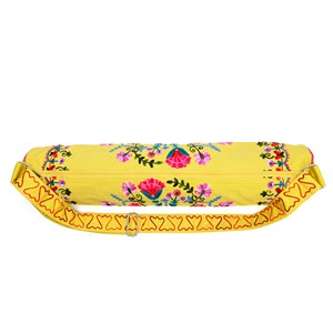 Sac de yoga brodé Jaune