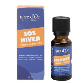 Synergie d'huiles essentielles SOS hiver 20 ml Terre d'Oc
